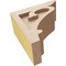 Ekena Millwork 4"W x 8"D x 8"H Classic Mayflower Rough Cedar Woodgrain TimberThane Corbel, Primed Tan CORUR04X08X08MAYRCPR - alternate 6